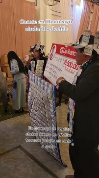 Regalan carro cero kilómetros y terrenos a recién casados en Huancayo parte 2