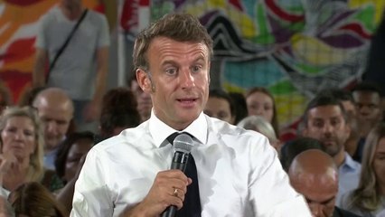 Скачать видео: Emmanuel Macron à Marseille: 