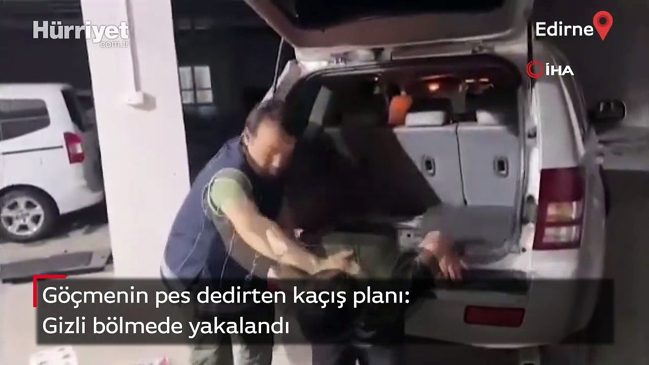 Göçmenin pes dedirten kaçış planı: Gizli bölmede yakalandı