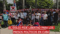 El exilio pide libertad para los presos políticos en Cuba