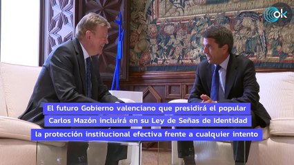 Mazón obligará por ley a llevar a la Justicia cualquier intento de Cataluña por imponer el catalán