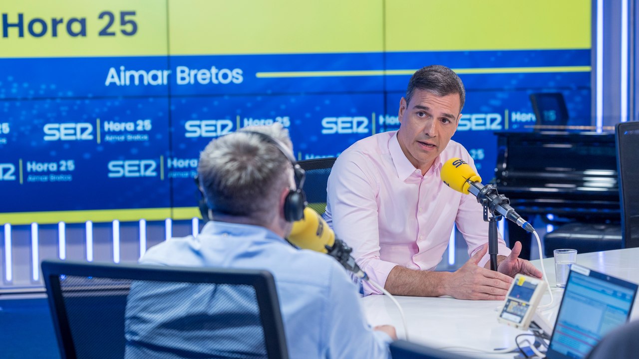 Los titulares de la entrevista a Pedro Sanchez en 'Hora 25'