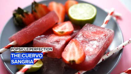 Beat the heat with cuervo sangria popsicles!