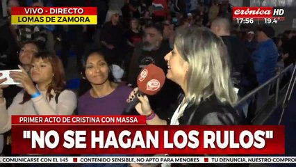 Qué opina la militancia peronista sobre la fórmula Massa-Rossi, en diálogo con Crónica HD