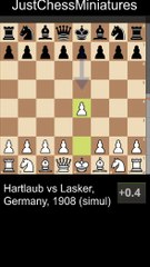 Lasker loses against the Boden-Kieseritsky gambit