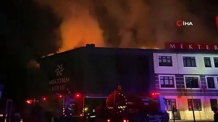 Uşak'ta Okul Tadilatı Sırasında Yangın Çıktı