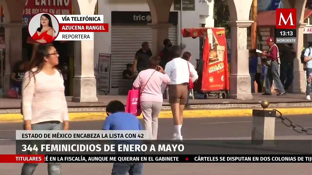 Entre enero y mayo de 2023 suman 344 feminicidios; Edomex encabeza la lista