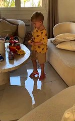 Maylone a mis les chaussures de Leewane 