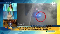 SMP: Ladrón aprovecha poca iluminación en la calle para robar autopartes