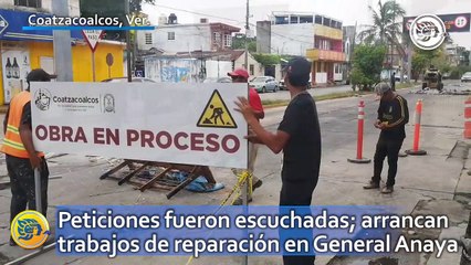 Peticiones fueron escuchadas; arrancan trabajos de reparación en General Anaya