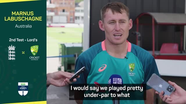 Australia were 'under-par' in first Ashes Test - Labuschagne