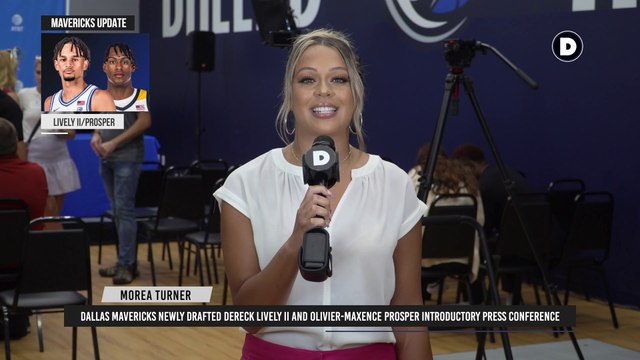 NBA UPDATE: Dallas Mavericks Newly Drafted Dereck Lively II and Olivier-Maxence Prosper Introductory Press Conference