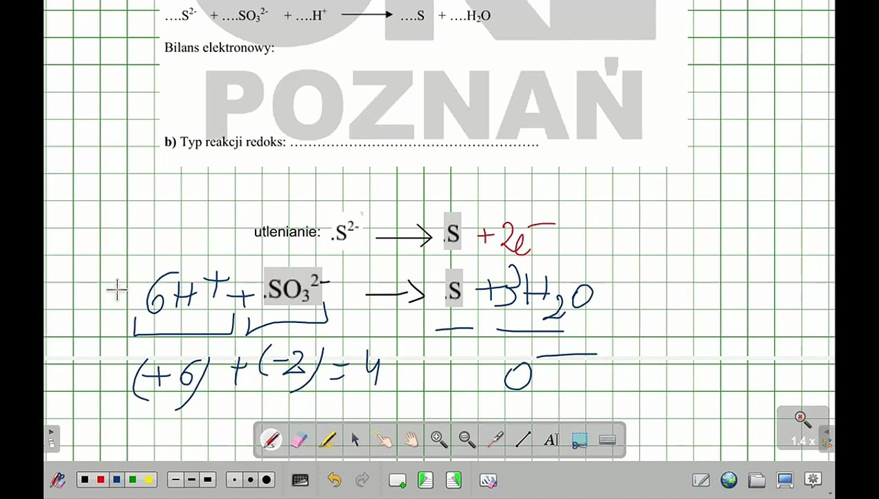 REDOKS KWASOWY SYNPROPORCJONOWANIE ZADANIE 17 OKE 2008. #chemia #chemistry #cke