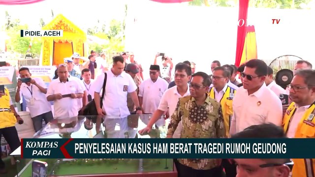 Menko Polhukam Mahfud Tinjau Rumoh Geudong Lokasi Kick Off Penyelesaian Kasus HAM Berat di Aceh