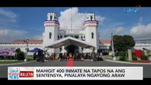 Mahigit 400 inmate na tapos na ang sentensya, pinalaya ngayong araw  | GMA Integrated News Bulletin