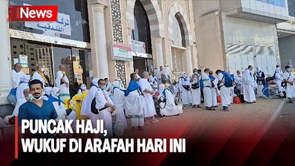 Puncak Haji 2023, Jemaah Wukuf di Arafah Hari Ini