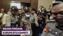 Johnny G Plate Hadiri Sidang Perdana Korupsi BTS Kominfo