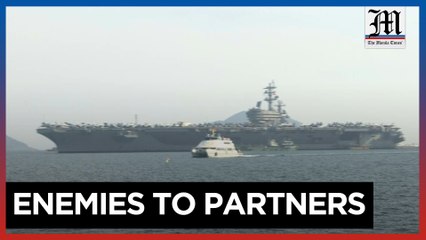 USS Ronald Reagan aircraft carrier conducts port call in Vietnam