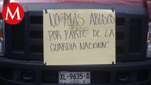 Cientos de transportistas bloquean carreteras de Veracruz para denunciar a dos grupos criminales