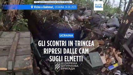 Ucraina, la guerra di trincea ripresa dalle telecamere sugli elmetti