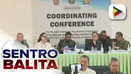 Comelec, sinimulan na ang public hearing sa Negros Oriental hinggil sa posibleng pagpapaliban ng BSKE sa probinsiya