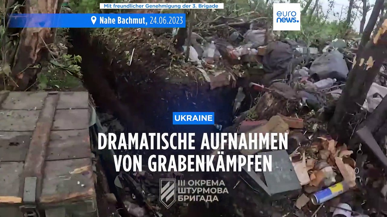 So sieht es im Krieg aus: Videos von Grabenkämpfen bei Bachmut
