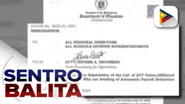 DepEd, pinabulaanan na may 'profiling' sa mga miyembero ng ACT Union