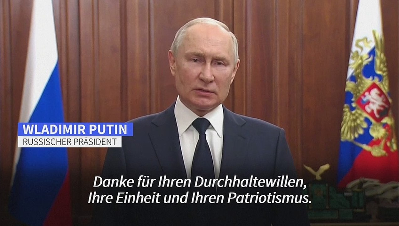 Putin: 'Der Westen wollte, dass Russen sich gegenseitig töten'