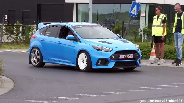 Tuner cars leaving a carshow - Customville 2023