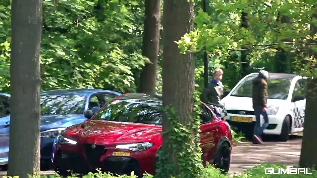 Alfa Romeo Giulia GTAm with Akrapovic Exhaust - Accelerations & Driving on the Road!