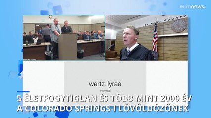 Több mint 2000 év börtönt kapott a Colorado Springs-i lövöldöző