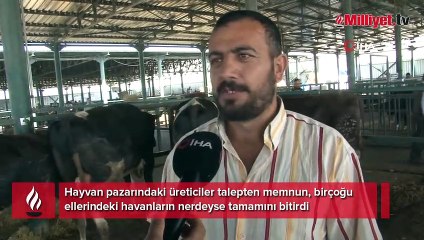 Eskişehir’de kurbanlık satıcısı çifte bayram yapıyor