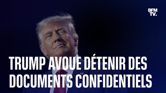 Donald Trump avoue détenir des documents confidentiels dans un enregistrement de 2021 dévoilé par CNN