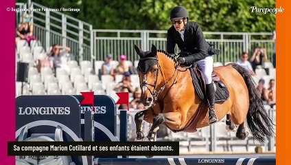 Guillaume Canet scruté par une femme si importante pour lui, soutien infaillible au Paris Eiffel Jumping