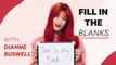 Dianne Buswell's Favourite Way To Work Out, Favourite Foods & Biggest Fans | Fill in The Blanks