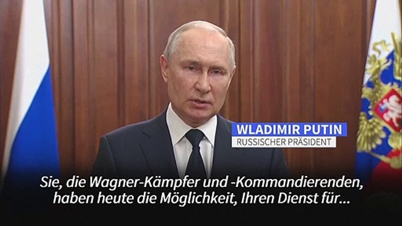 Putin sichert Wagner-Kämpfern erneut Straffreiheit zu