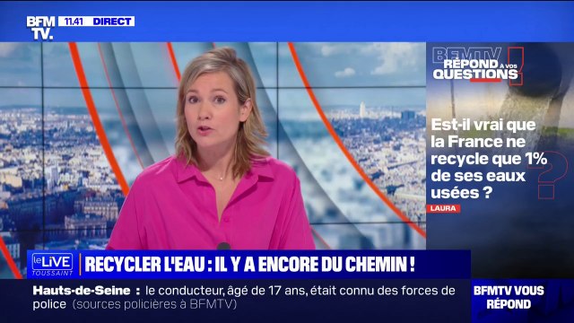 Est-il vrai que la France ne recycle que 1% de ses eaux usées ? BFMTV répond à vos questions