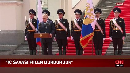 Putin isyan sonrası bir kez daha halka seslendi: İç savaşı fiilen durdurduk