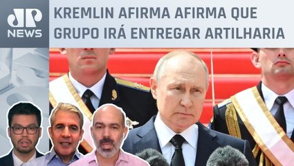 Putin diz garantir paz na Rússia em discurso após motim; Schelp, d'Avila e Kobayashi analisam