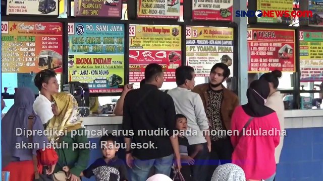 Jelang Iduladha, Terminal Kampung Rambutan Dipadati Pemudik