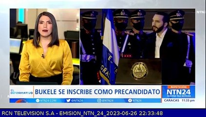 Nayib Bukele se inscribió como precandidato a la Presidencia de El Salvador