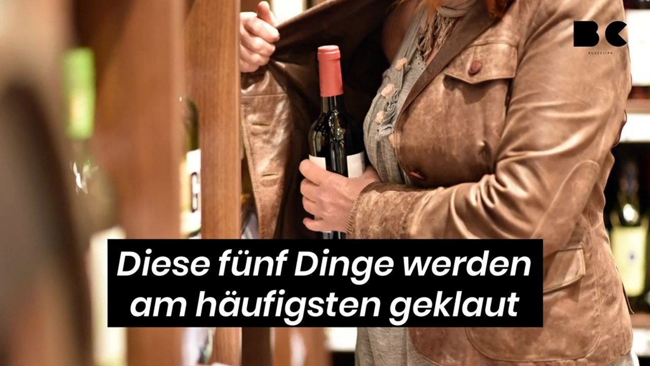 Diese fünf dinge werden am häufigsten geklaut