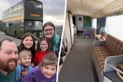 Meet the Yorkshire family-of-six who live inside a double decker bus