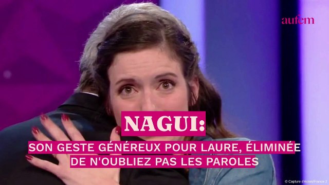 Nagui : son geste généreux pour Laure, éliminée de N'oubliez pas les paroles