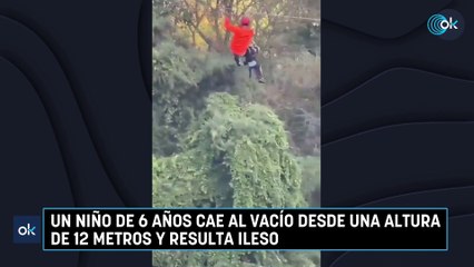 Un niño de 6 años cae al vacío desde una altura de 12 metros y resulta ileso