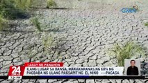 Ilang lugar sa bansa, makakaranas ng 60% ng pagbaba ng ulang pagsapit ng El Niño — PAGASA | 24 Oras