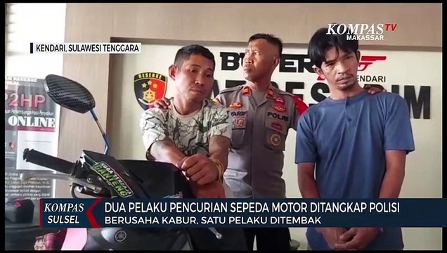 Dua Pelaku Pencurian Sepeda Motor Ditangkap, Satu Pelaku Ditembak