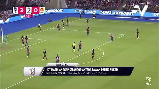 Arif Aiman watak penting kemenangan JDT ke atas Selangor di Piala FA