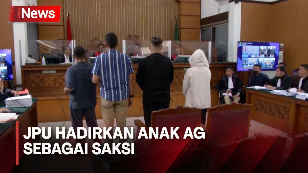 Sidang Lanjutan Mario Dandy, JPU Hadirkan Anak AG sebagai Saksi