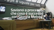 Saviano a processo, che cosa e' successo con Giorgia Meloni